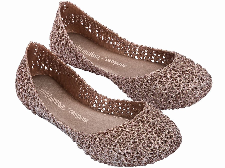 Bailarinas Melissa Campana Papel Glitter Niños - Rosas - Argentina IUM-042681